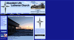 Desktop Screenshot of abundantlifelutheran.ca