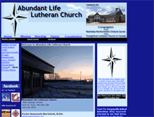 Tablet Screenshot of abundantlifelutheran.ca